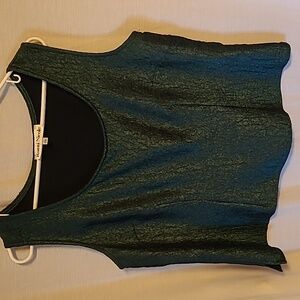 Silky crinkle dressy tank L